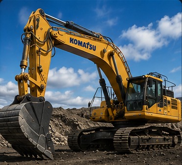 Komatsu heavy mining equipment